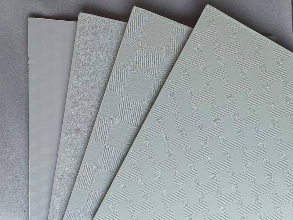 Gypsum fiber ceilings