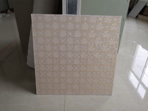 Laminated gypsum ceiling tiles